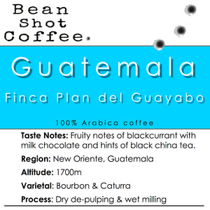 Bean Shot Coffee - Guatemala Finca Plan Del Guayabo