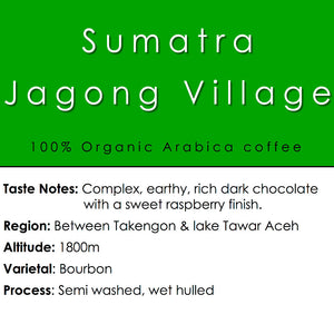 Bean Shot Coffee - Sumatra Jagong Village