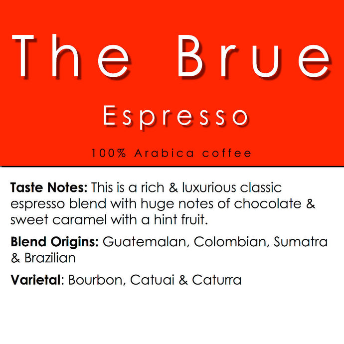 Bean Shot Coffee - The Brue espresso