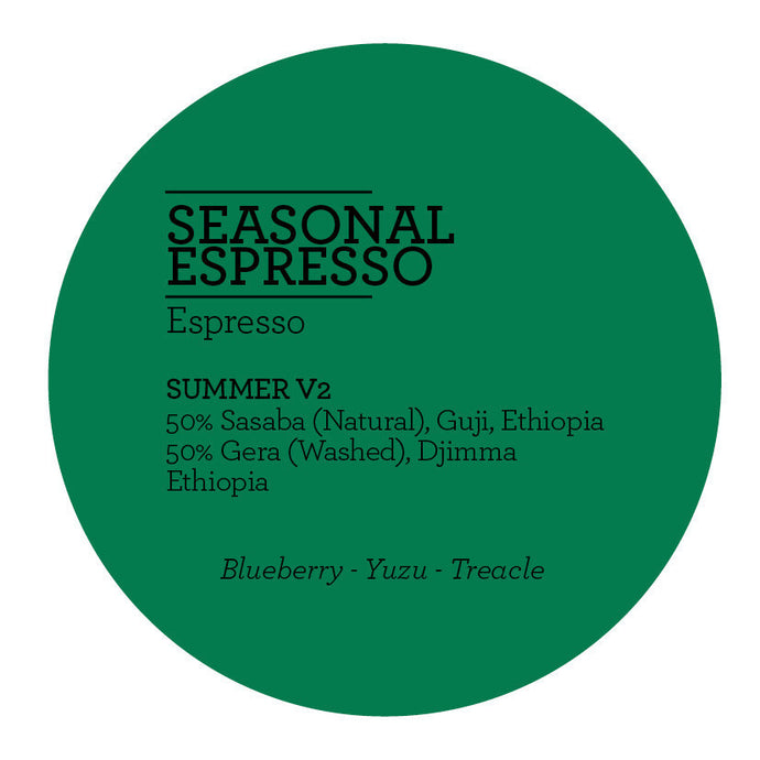 Climpson and Sons - Seasonal Espresso Blend - Summer V2