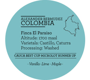 Climpson & Sons - Single Origin: Alexander Bermudez, Colombia