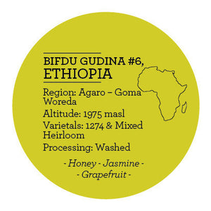 Climpson & Sons - Single Origin: Bifdu Gudina Lot 6, Ethiopia