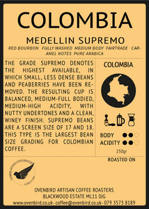 Ovenbird Coffee - Colombia Medellin Supremo