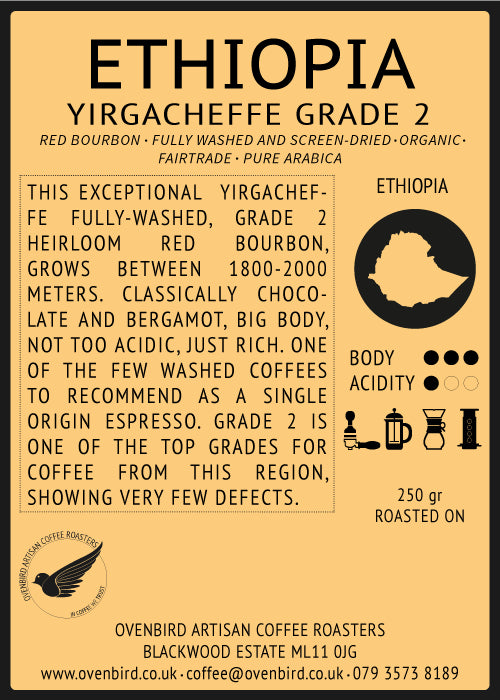 Ovenbird Coffee - Ethiopia Yirgacheffe Grade 2