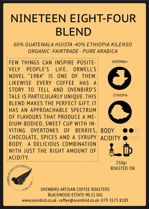 Ovenbird Coffee - Nineteen Eighty-Four Blend