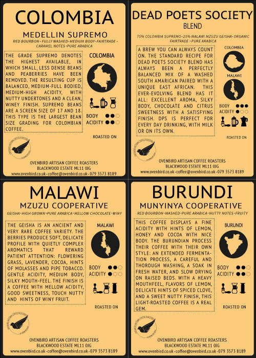 Ovenbird Coffee - Taster Pack #2