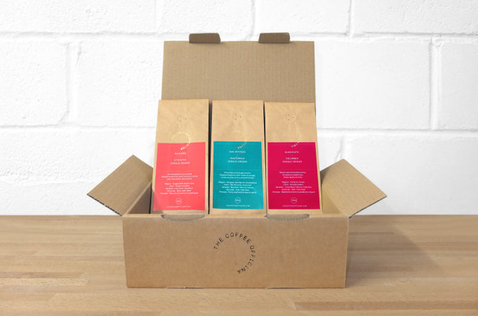 The Coffee Officina - Single Origin Coffee Selection - Ethiopia, Guatemala and Colombia