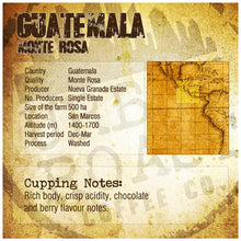 Load image into Gallery viewer, Urban Roast Coffee Co - Guatemala Monte Rosa Nueva Granada alternate image 1